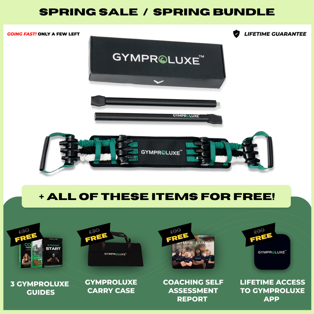 GYMPROLUXE Band and Bar set 2.0 + App (Spring Bundle)